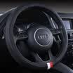 YooCar car steering wheel cover four seasons universal car handles hand-free breathable non-slip black medium