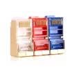 AMPCOM AMCOM AMCAT5EBGP010 TP shielded crystal head super five gold-plated gold-plated RJ45 network CAT5E cable connector connector transparent color 10