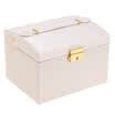 Jingdong supermarket Jingtang jewelry storage box three-tier double drawer-style jewelry box ring necklace storage box white