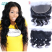 Allove Peruvian Remy Hair Body Wave Lace Frontal 13x4 inch From Ear to Ear Closure Free Part 100 Human Hair 8-20 inch
