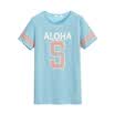 Semir Semir short sleeve T-shirt summer ladies round neck letters printed straight t-shirt Korean version 12216000038 ice blue M