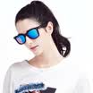 Love LianSan color film sunglasses men&women with the same color Korean sunglasses couple fashion retro box sunglasses 2140 black box blue water