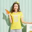 Semir Semir short sleeve T-shirt summer ladies round neck letters printed straight t-shirt Korean version 12216000038 ice blue M
