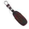 Huashi Toyota Highlander key bag hand sewing smart two-button black special steam key set keychain
