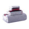 Jingdong Supermarket Jia Bai face towel towel towel three-piece cotton thickening set Greenwich to dark gray square 34 34 towel 34 72 bath towel 70 140