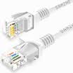 Shanze SAMZHE engineering grade six cable CAT6 pure copper gigabit 8-pin twisted pair jumpers Category 6 RJ45 oxygen-free copper network cable BHE-6010 white 1 m