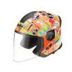 Tanked Racing Motorcycle Helmet Electric Battery Car Helmet Double Lens T597 Four Seasons Universal L Code Orange Modern