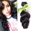 4 Bundles Unprocessed 8A Brazilian Virgin Hair Loose Wave 100 Human Hair Extensions Brazilian Loose Wave Virgin Hair Bundles