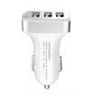 TIEMOTU CZ03 car charger car cigarette lighter a drag three Andrews Apple mobile phone universal three USB port elegant silver