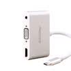 AMPCOM AMPCOM Type-C to VGA HDMI 35mm audio HD converter head Macbook millet Air notebook projector adapter aluminum alloy silver