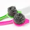Recipe adjustable handle with a pot brush wire ball cleaning brush 2 fitted