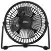 Deli 3680 USB all-metal mini desktop fan small fan fan student dormitory fan black