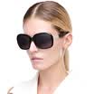 Parsons PARZIN fashion sheet polarized sunglasses ladies elegant sunglasses 9606 bright black