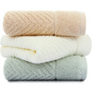 Sanli cotton A standard simple&elegant towel Value 3 loaded 34 × 71cm Each is individually packaged beige light coffee light blue