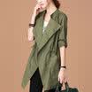 City plus CITYPLUS 2017 autumn new women&39s literature&leisure relaxed long section of large size women&39s clothing coat jacket CWWT178158 army green M