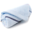 Sanli pure cotton cloth satin stitching towel 33x72cm soft&absorbent face wash towel blue