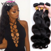 YYONG Virgin Brazilian Body Wave Hair Bundle Deals Unprocessed Virgin Brazilian Hair 3 Bundles Brazlian Virgin Body Wave Hair