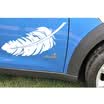 Shengte waterproof sunscreen car sticker paper clip with bow scratch car sticker size 198cm
