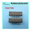 10pcs free shipping 74HC74N 74HC74 SN74HC74N DIP-14 Flip Flops DUAL D-TYPE POSIVE EDGE-TRIG new original