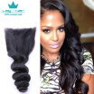 Peruvian Loose Wave with Closure&3 Bundles Weave Double Weft Cheap Human Hair Grade 8a Natural Color
