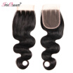 Iris Queen Hair 3 Part Brazillian Body Wave Closures 1 piece Cheap Human Hair Closure Brazillian Hair 8A Grade