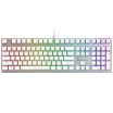Rapoo V700RGB ice crystal version of the 108-key Symphony of Lights games mechanical keyboard backlight keyboard game keyboard computer keyboard white black axis