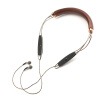 Klipsch X12 Neckband leather necklace neck hanging classic moving iron HIFI wireless ear Bluetooth headset wire call 18 hours battery life HIFI level moving sound quality Jesse special earphone line patent oval earrings brown