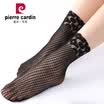 Pierre Cardin socks female lace socks lace jacquard hollowed out without sexy sexy female socks 6 pairs of black uniform
