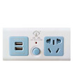 Green Austrian LVAO GY-602 child protection door 2 hole 18 m total control switching power supply converter socket plug row plug board drag board