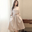 Yutang morning large long-sleeved dress 2017 autumn new pleated long skirt women&39s clothing S73R0075LA192L shallow card of its L