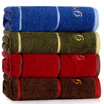 Jingdong Supermarket Grace Grace Towel Home Textiles Cotton Soft Couples Mianjin four loaded red blue green brown 95g Article 74 34cm