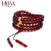 Ai Huashang HWSA 108 blood mouse hand string 5-55mm amber Buddha beads chain certificate