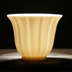 Jingdong Supermarket Su&39s Ceramics SUSHI CERAMICS Chinese White Petals Lotus Personal Ceramic Cup Master Cup matt