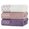 Bamboo Brocade Towel Towel Bamboo fiber combed elegance padded towel 3 installed adult absorbent towel dry white coffee purple