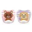 DrBrown&39s American Infant Pacifier 2 packs 6-12 months bear&monkey pattern - girl models PV22014-ES
