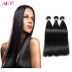 Brazilian 3 Bundles Straight Human Hair Unprocessed Brazilian Silky Straight Virgin Hair Bundles Wet And Wavy Remy Human Hair