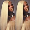 Peruvian Straight Virgin Hair Weft 613 Blonde Hair 12inch To 24inch Human Hair Weave 3 Bundles Free Shipping