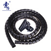 Suoli cable organizer cable duct black diameter 28mm length 3m with cable management clip SL-DX30