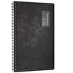 Qixin COMIX A5 50 double spiral PP face book Notepad soft copy notebook Compera original series C7003 black
