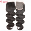 Brazilian Body Wave Closure Virgin Human Hair Closure Middle Free Part Top Lace Closures Bleached Knots Cheap Brazilian Closure