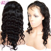 QDKZJ Loose Wave Lace Wig Virgin Brazilian Human Hair Curly Wave Glueless Lace Frontal Wigs For Black Women With
