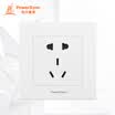 PowerSync ASWSCGA3X9 10A five-hole socket 86 type panel simple white