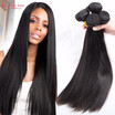 8A Indian Virgin Hair Straight Human Hair Extensions Raw Virgin Indian Remy Hair 4 Bundles Indian Straight Virgin Hair