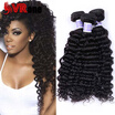 Peruvian deep wave Hair 7a Peruvian Hair 4 Bundles Virgin Human Hair Extensions
