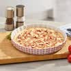 SUSHI CERAMICS Bakery Household Cheese Baking Rice Oven Special Baking Tools Thousand Birds Pattern Wavy Edge Round Baking Tray 11 &quot