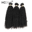 HCDIVA Hair 3 Bundles lot kInky Curly Virgin Hair Weaving Unprocessed Peruvian 100 Virgin Hair Products Free Shipping