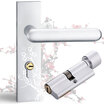 Yuhuaze upgrade paragraph Merlin bamboo chrysanthemum interior door lock bedroom door lock mute double-tongue security lock orchid