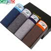 CARTELO Mens Underwear Cotton Mid-Waist Boxer Mens Shorts Breathable Underpants Wide Side Seamless Trousers 4 Pack XL 175100