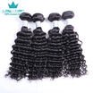 Indian Deep Wave Bundles 10A Rosa Hair Products 4 Bundles Unprocessed Virgin Hair Virgin Indian Deep Curly Hair Human Hair Bundles