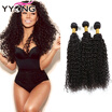 Brazilian Kinky Curly Hair Weave 3 Bundles YYONG Hair Company Curly Hair Weave Bundles 8A Unprocessed Brazilian Virgin Hair